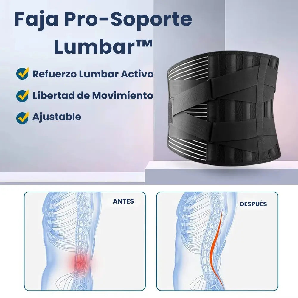 🧲Faja Pro-Soporte Lumbar™: Tu Escudo Diario contra el Esfuerzo
