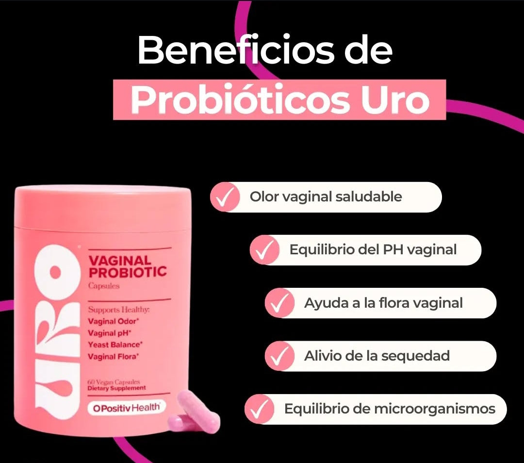 URO Probiótico Equilibra tu Flora y Recupera tu Bienestar Vaginal