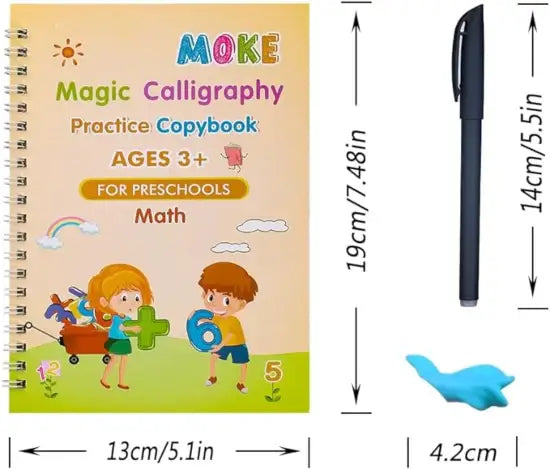 Set de 4 Cuadernos de Caligrafia montessori