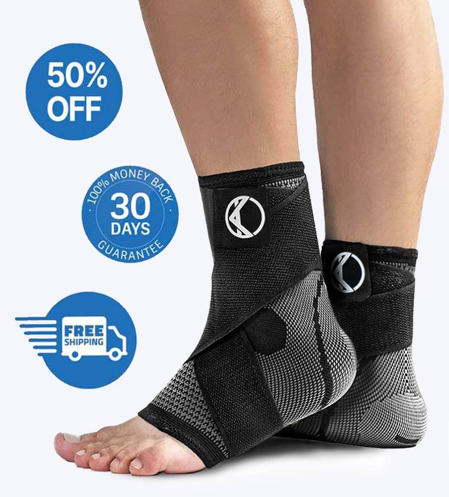 Tobillera De Compresión Ajustable Velcro - Recupera tu movilidad y alivia el dolor!!