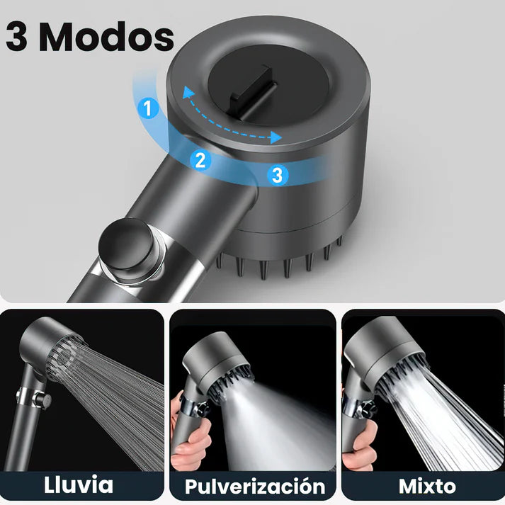 Regadera Multifuncional Spa – Ducha potente, presión y ahorro juntos