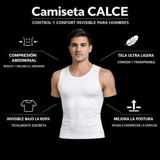 Camiseta CALCE: Tu segunda piel para una figura firme y presencia impecable.