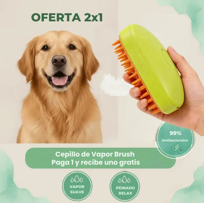 Cepillo Pro-Steam 🐾 La Revolución del Aseo para Mascotas
