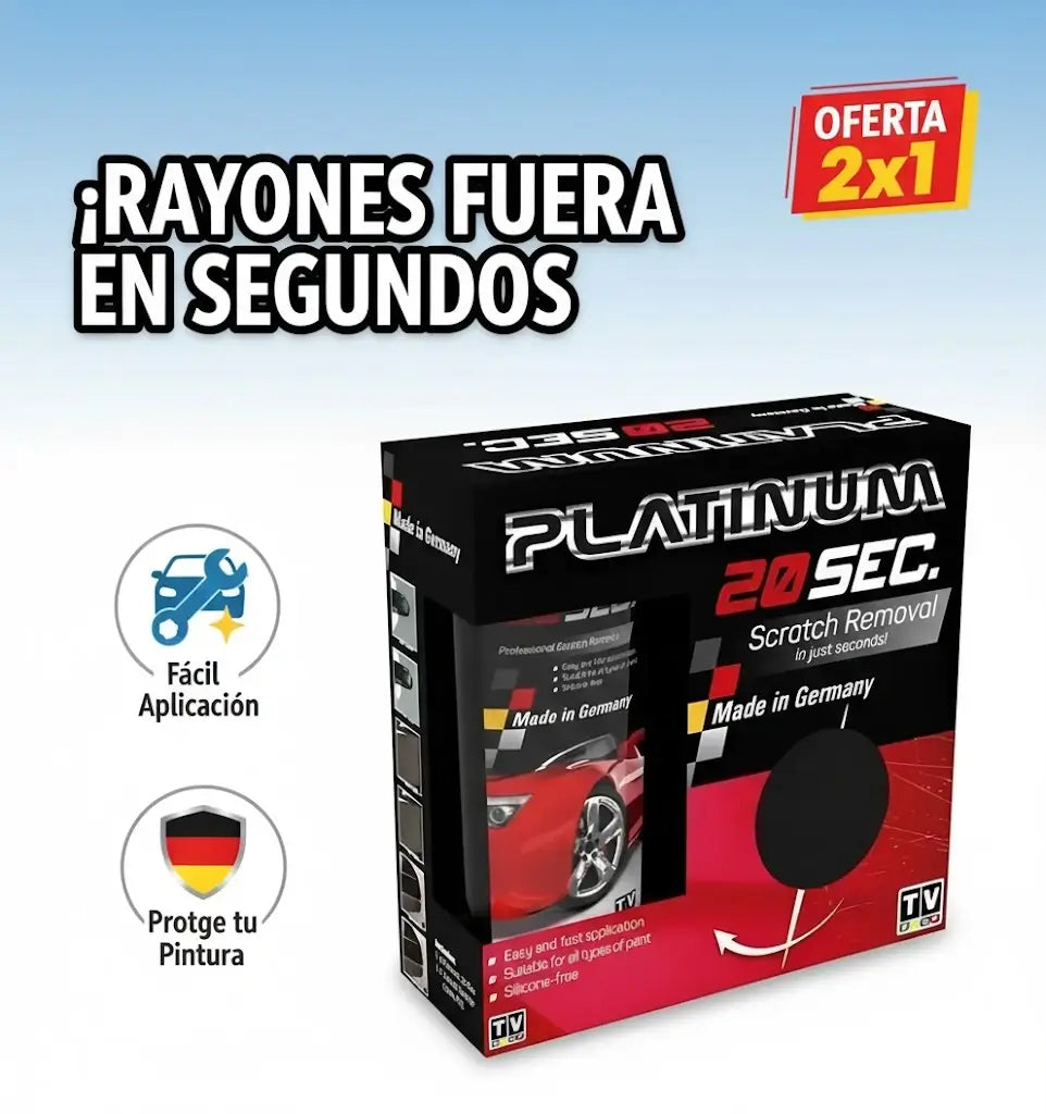Platinium 20 Sec™ – Tecnología Alemana para Restaurar el Brillo de tu Auto