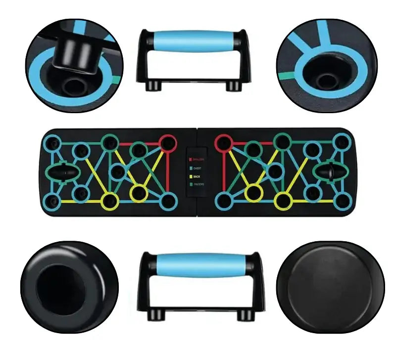 Tabla Push Up Flexiones - Transforma tu cuerpo, músculos fuertes y definidos con ejercitarte unos pocos minutos al día!