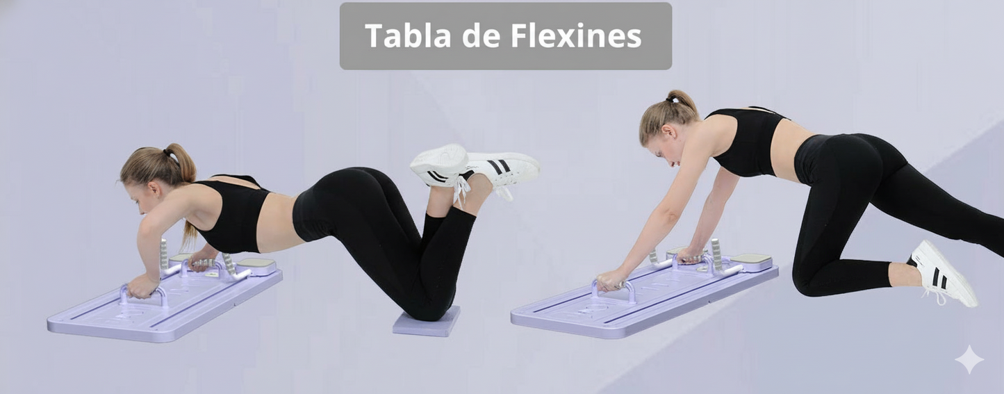 Pilates Board™ Multifuncional-Plegable, Transforma tu casa en tu gimnasio personal