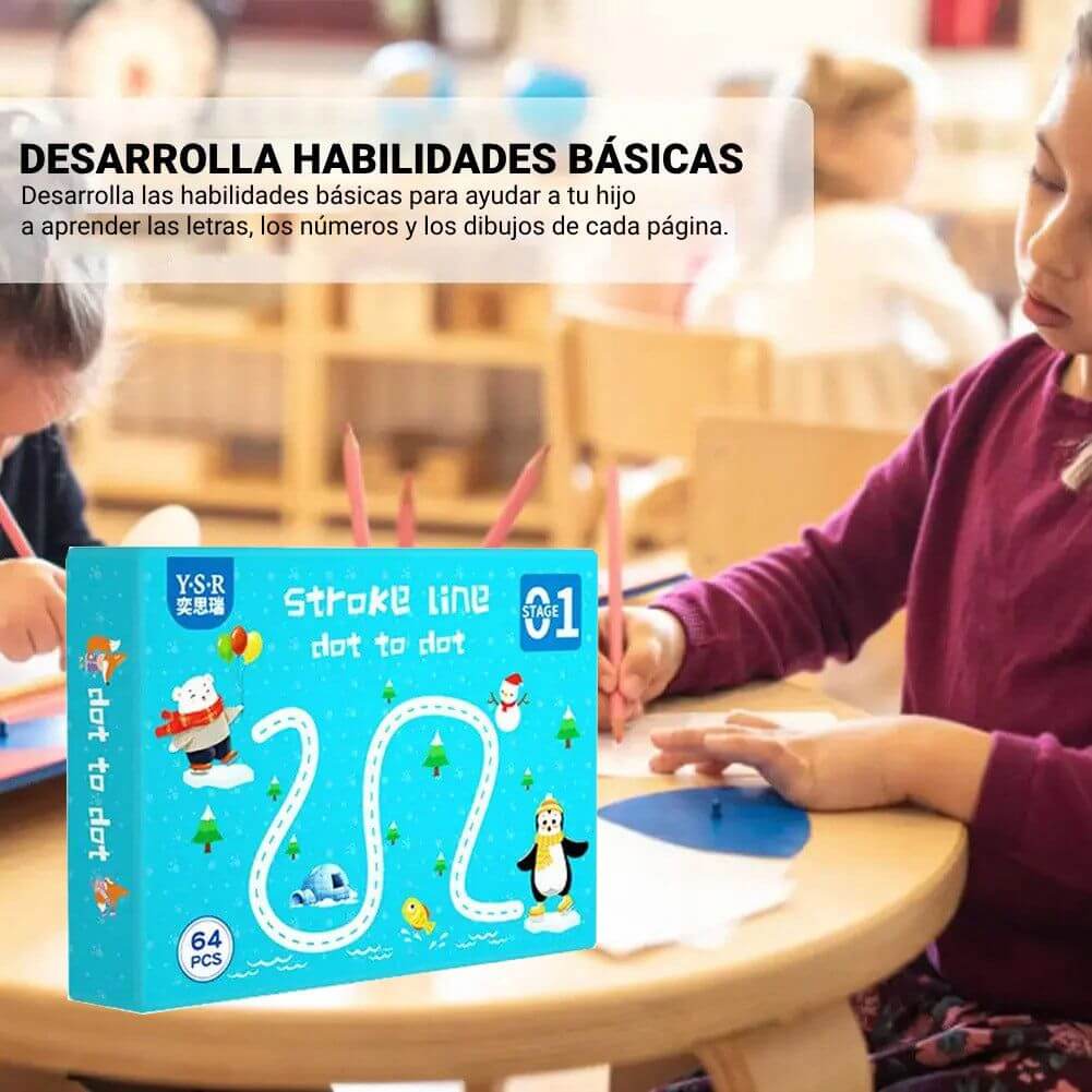 Cuaderno Mágico Montessori de Trazos