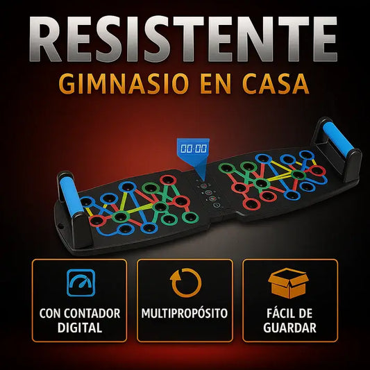 Tabla Push Up Flexiones - Transforma tu cuerpo, músculos fuertes y definidos con ejercitarte unos pocos minutos al día!