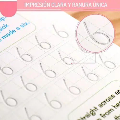 Set de 4 Cuadernos de Caligrafia montessori