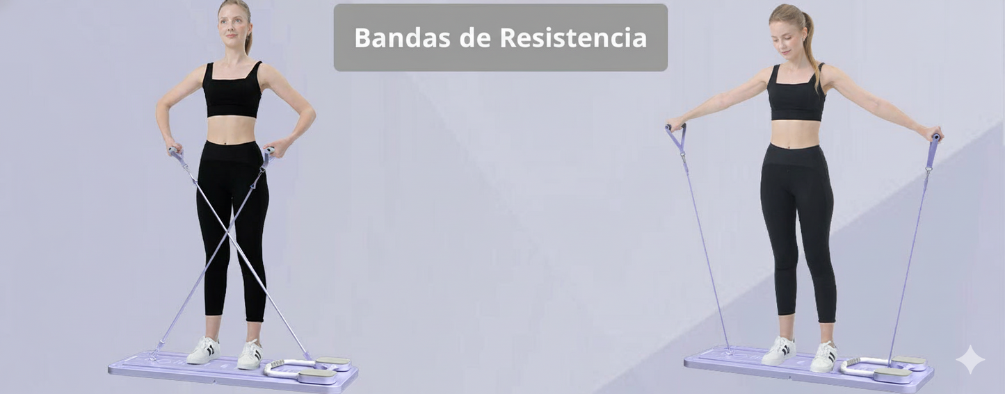 Pilates Board™ Multifuncional-Plegable, Transforma tu casa en tu gimnasio personal