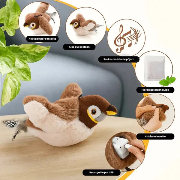 🐾 BirdFly 360™ – El juguete interactivo que activa la energía felina
