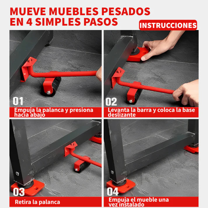 ElevaPro™ ¡Levanta Muebles Pesados Sin Esfuerzo!