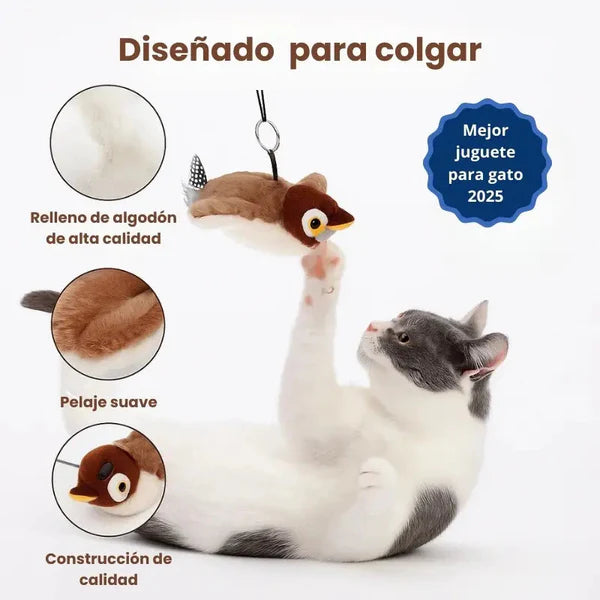 🐾 BirdFly 360™ – El juguete interactivo que activa la energía felina