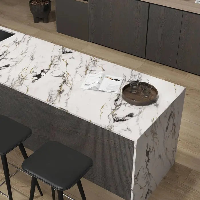 Transforma tus muros en minutos con el look elegante del mármol-Papel adhesivo efecto mármol 10mx60cm