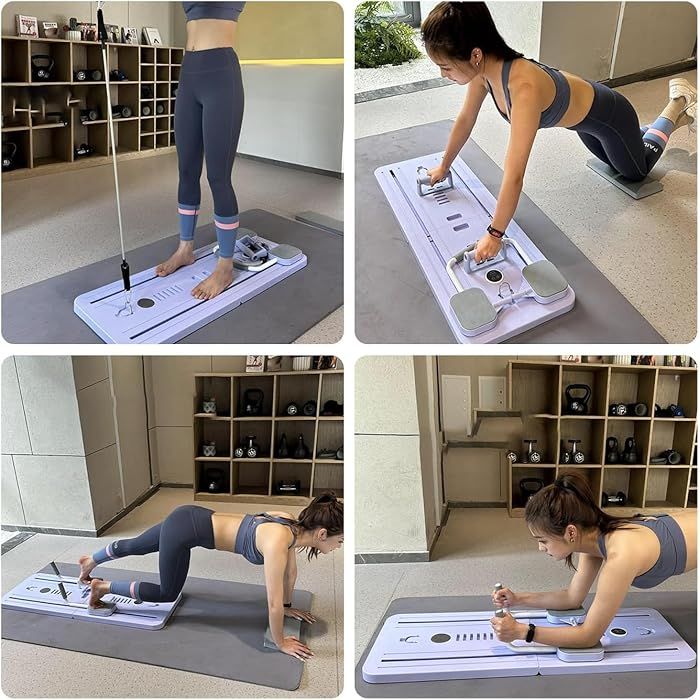 Pilates Board™ Multifuncional-Plegable, Transforma tu casa en tu gimnasio personal