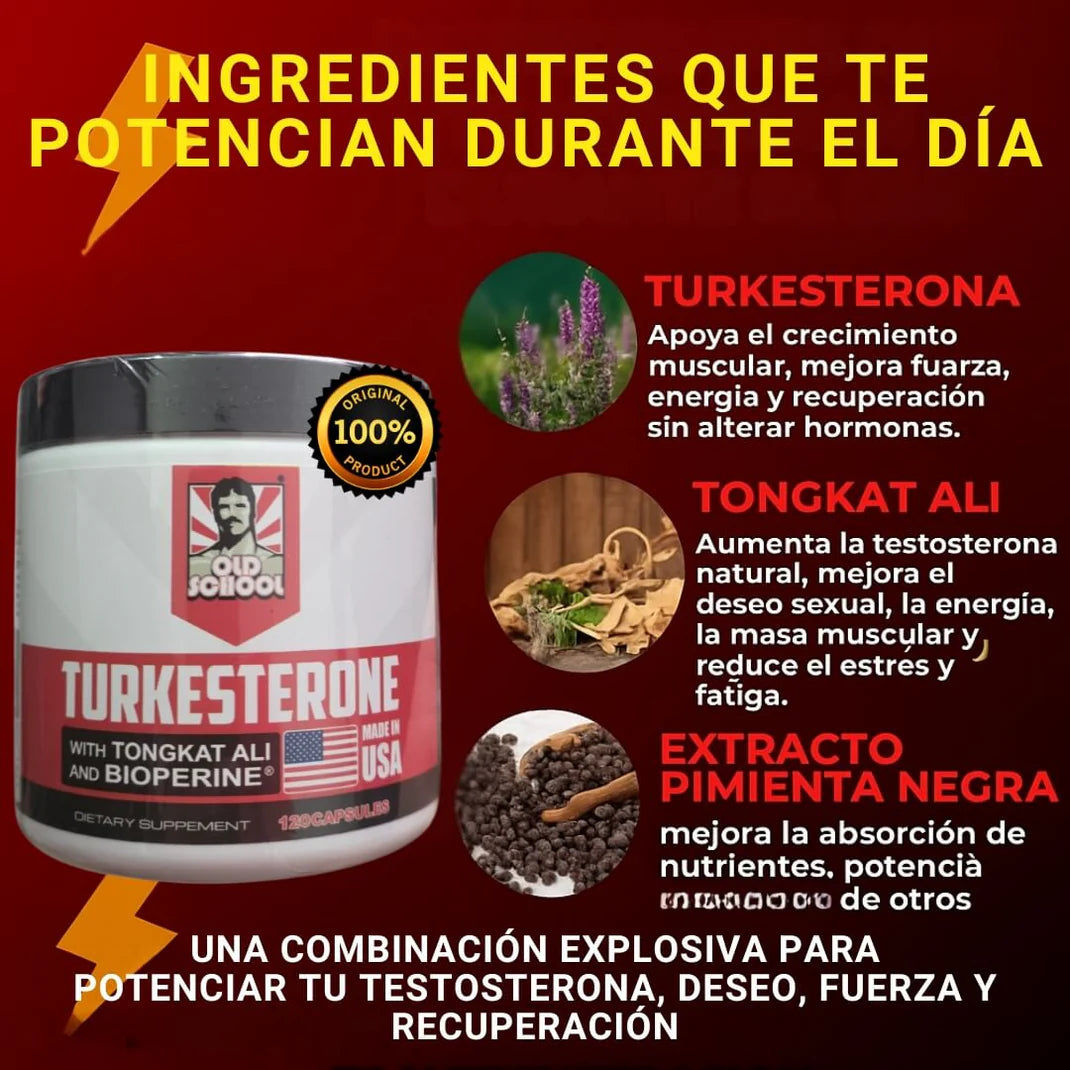 Turkesterone 💪🏼¡Duplica tu energía y rendimiento natural! 💪🏼