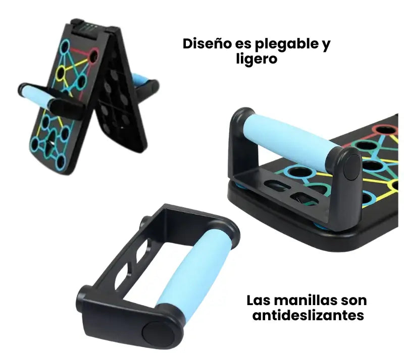 Tabla Push Up Flexiones - Transforma tu cuerpo, músculos fuertes y definidos con ejercitarte unos pocos minutos al día!