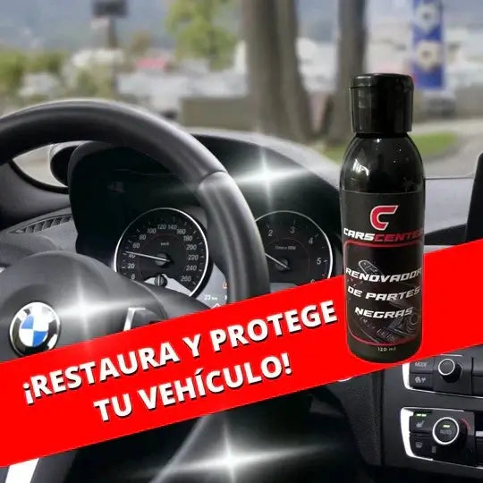 Restaurador Profesional para Partes Negras – Renueva y Protege el Plástico de tu Auto