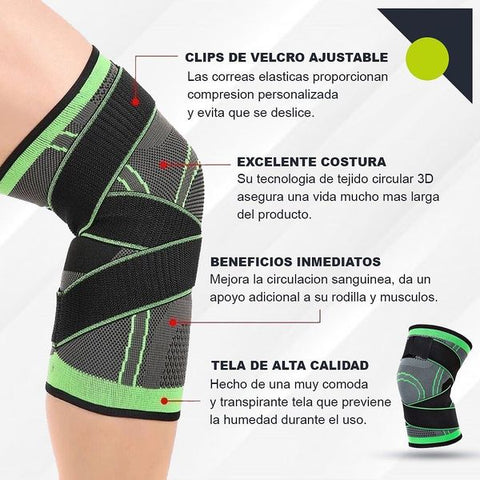 Rodillera Compresora Ajustable ¡Cuida tus rodillas con el mejor soporte!