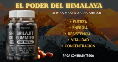 Shilajit Gummies, 60 Capsulas! – Energía Natural, Más Enfoque y Vitalidad Todos los Días!!