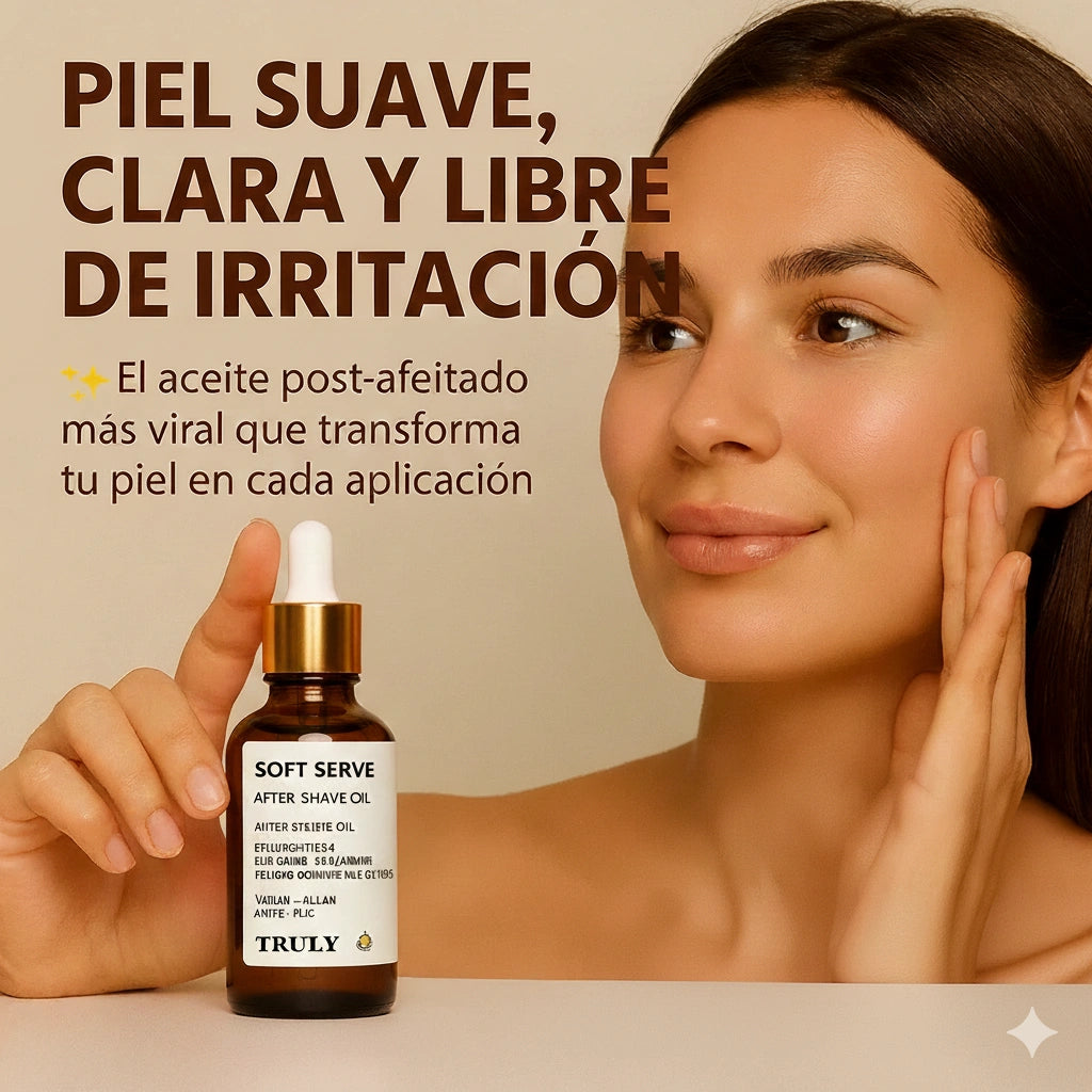 ✨Truly Aceite Post-Afeitado – Piel Suave, Calmante e Hidratada Sin Sensación Grasosa ✨
