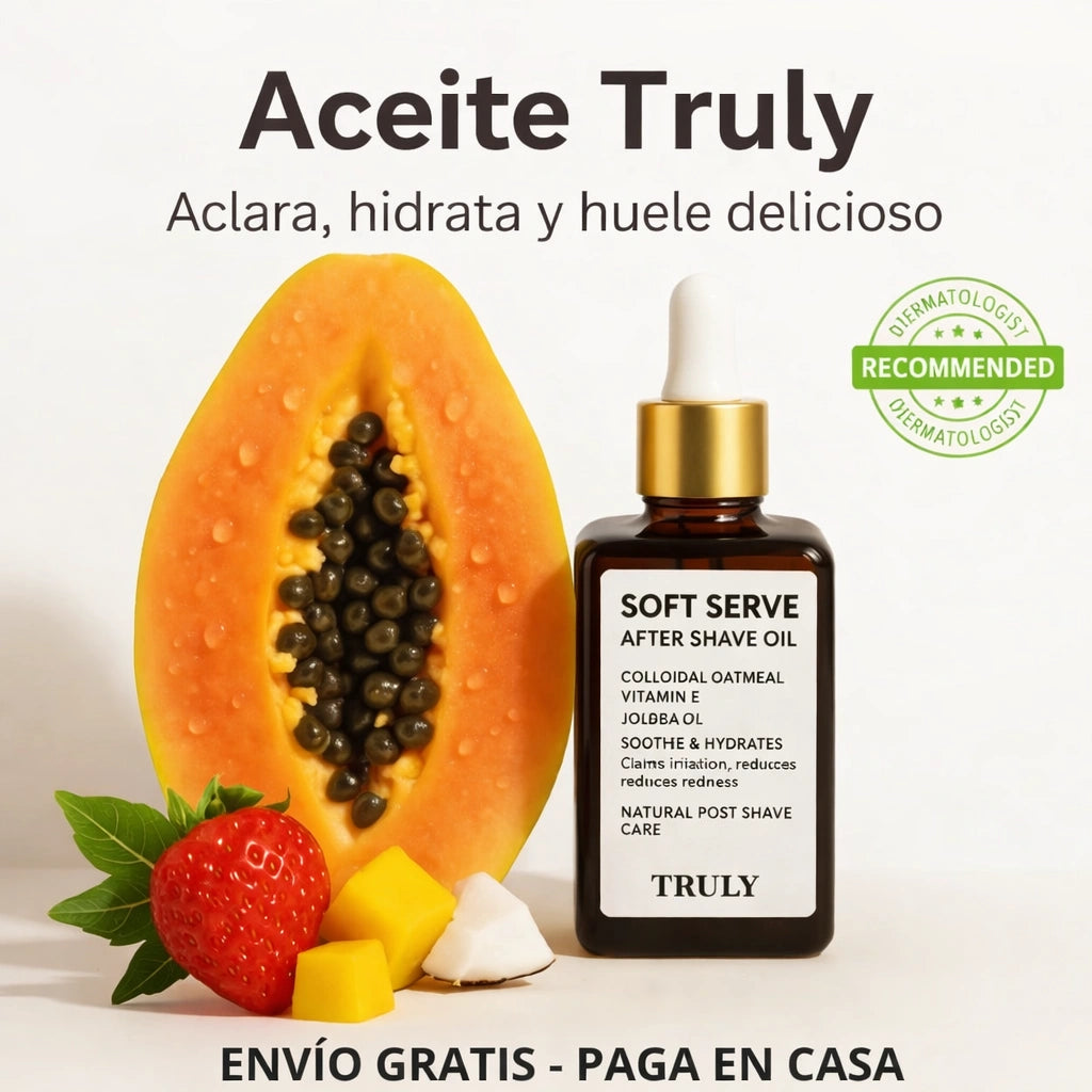 ✨Truly Aceite Post-Afeitado – Piel Suave, Calmante e Hidratada Sin Sensación Grasosa ✨