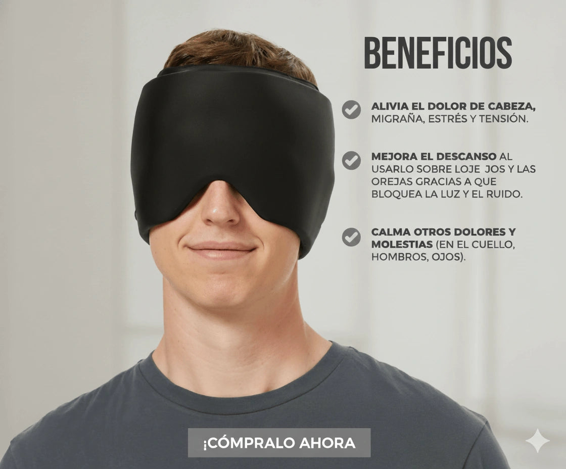 Gorro de Gel para Alivio de Migraña - ¡Di adiós a ese dolor de cabeza que no te deja vivir!🤕🤯