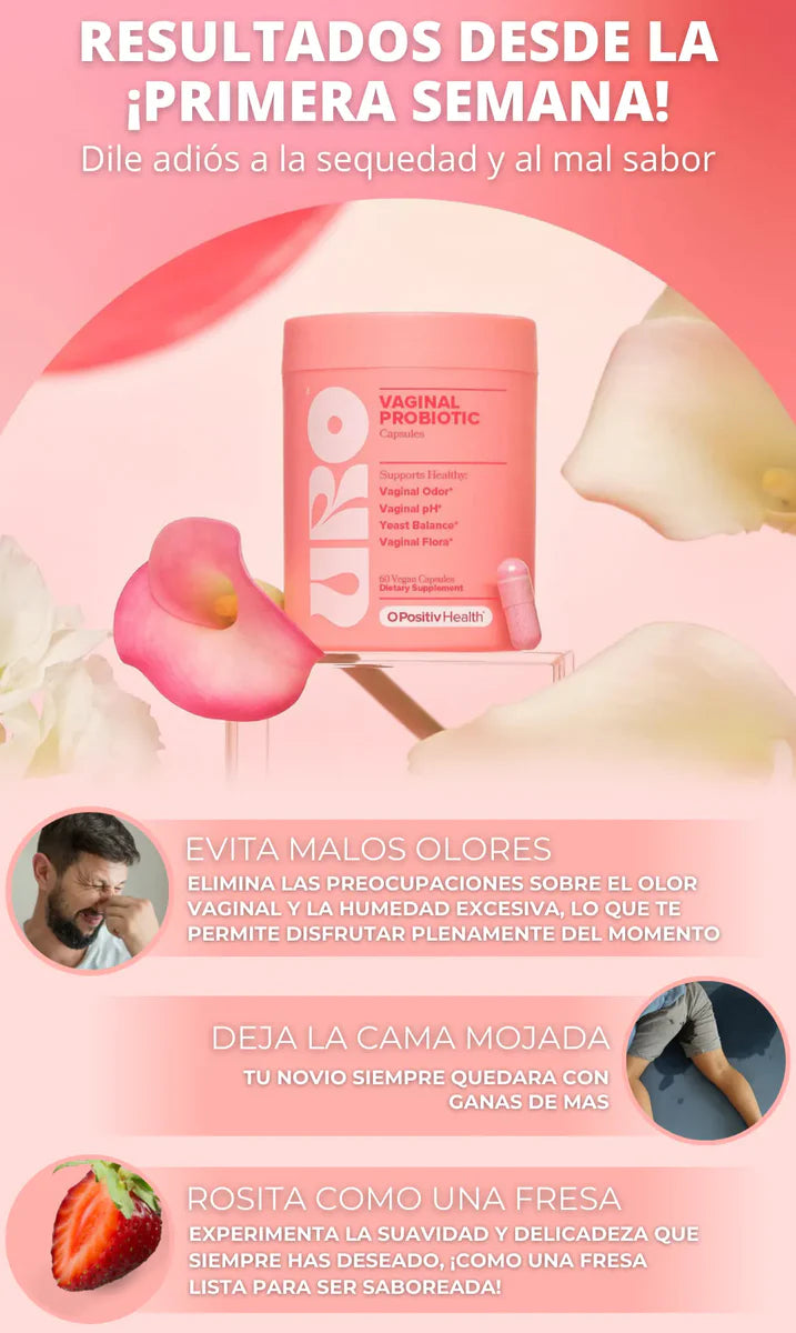 URO Probiótico Equilibra tu Flora y Recupera tu Bienestar Vaginal