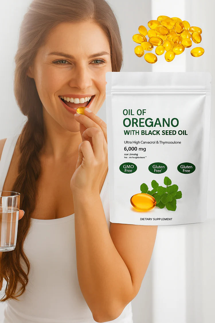 🍃 Aceite De Orégano 6000 Mg 60 capsulas - Refuerza tu Inmunidad de Forma Natural🍃