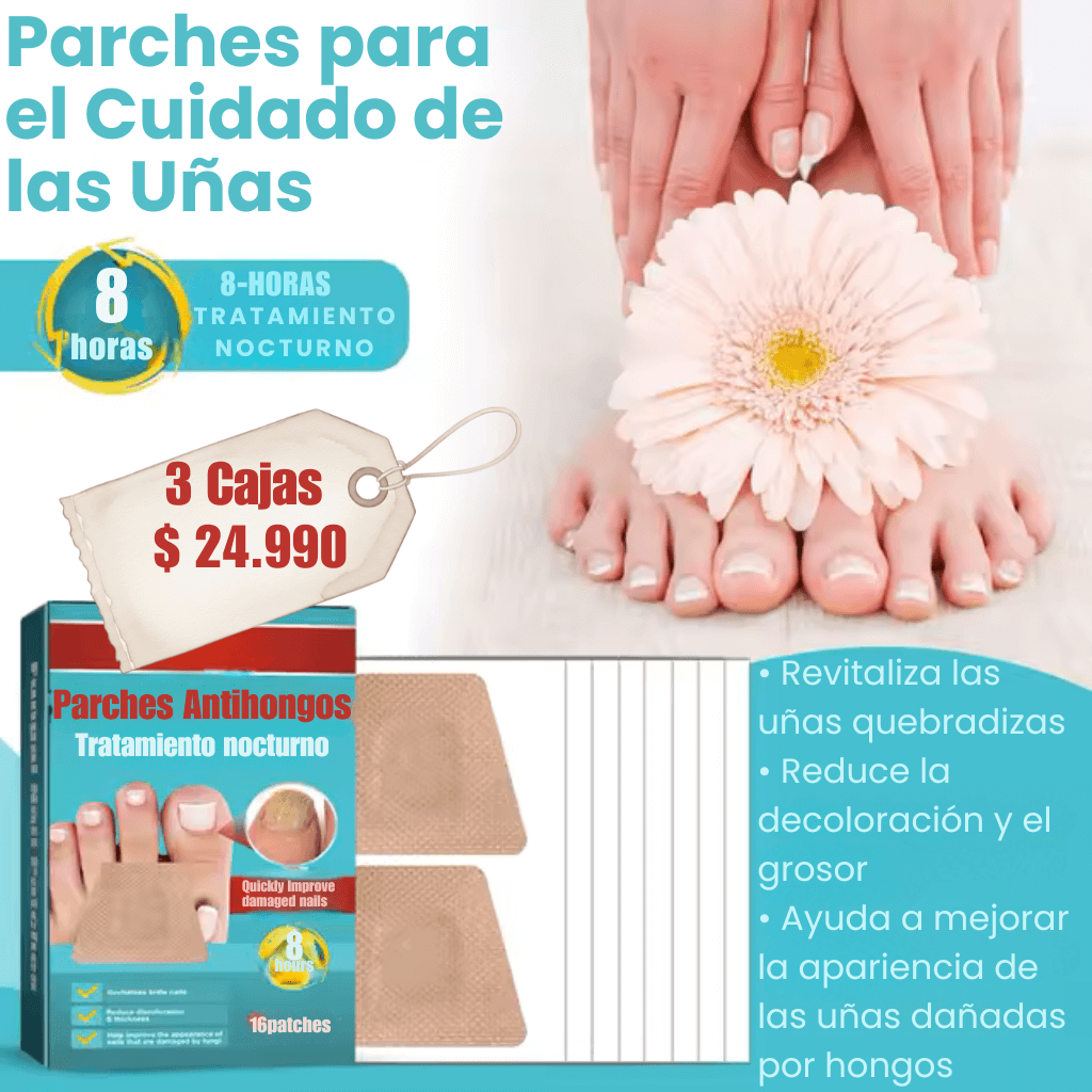 Pack x3 - Parches para el Cuidado de las Uñas 🦶🏼💅🏼  | Discretos, Prácticos y de Uso Diario