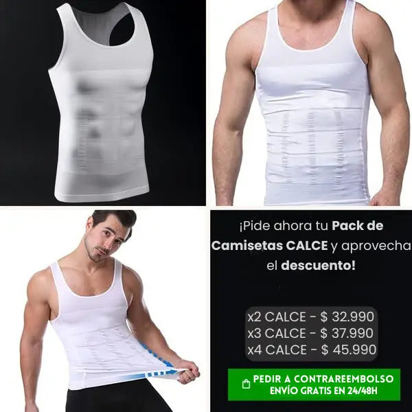 Camiseta CALCE: Tu segunda piel para una figura firme y presencia impecable.