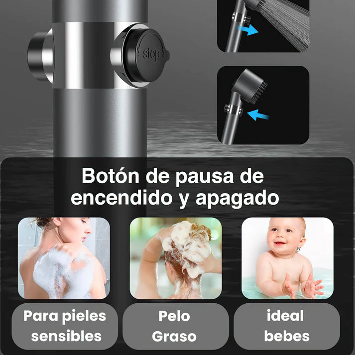 Regadera Multifuncional Spa – Ducha potente, presión y ahorro juntos
